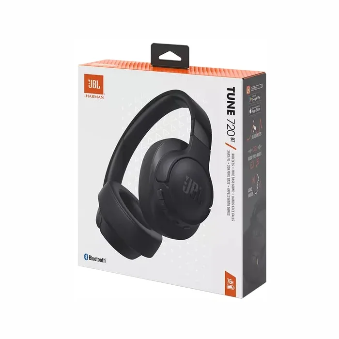 Austiņas JBL Tune 720BT Black